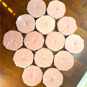 Pink Velvet Floor Seats